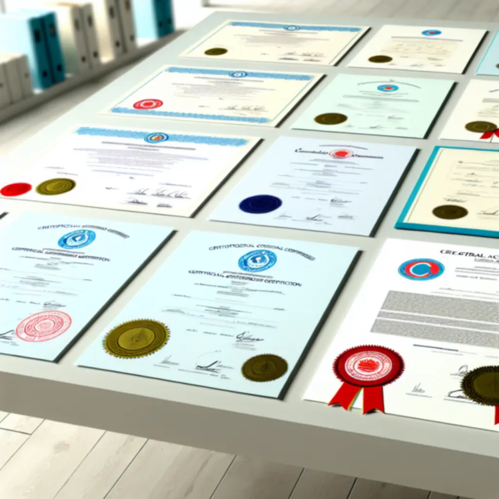 Dokumenty potwierdzające certyfikaty i uprawnienia elektryczne Electric Service PL