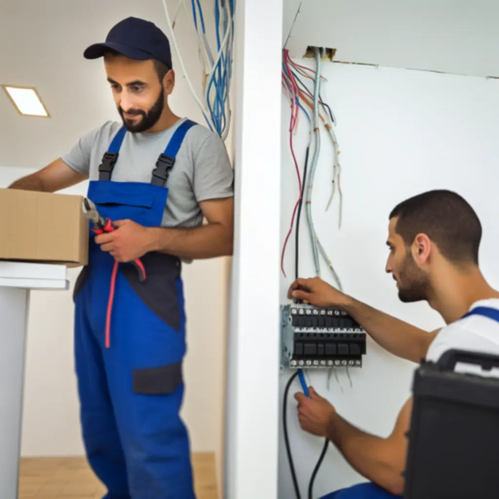 Nowoczesne prace elektryczne wykonywane przez specjalistę